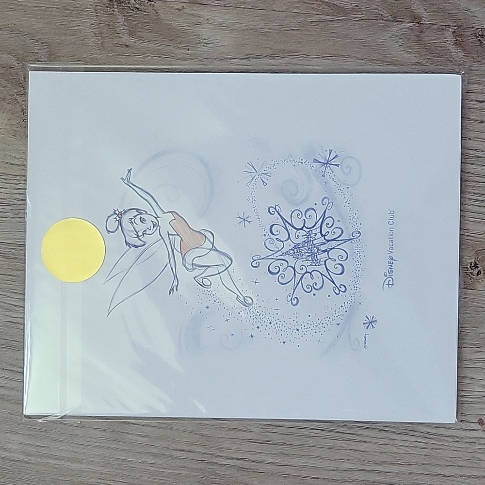 Disney Vacation Club Tinkerbell unframed